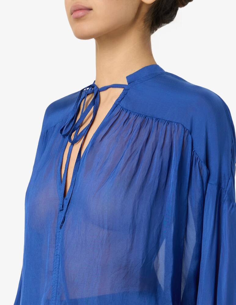 rinascente Manila Grace Sheer ruched blouse