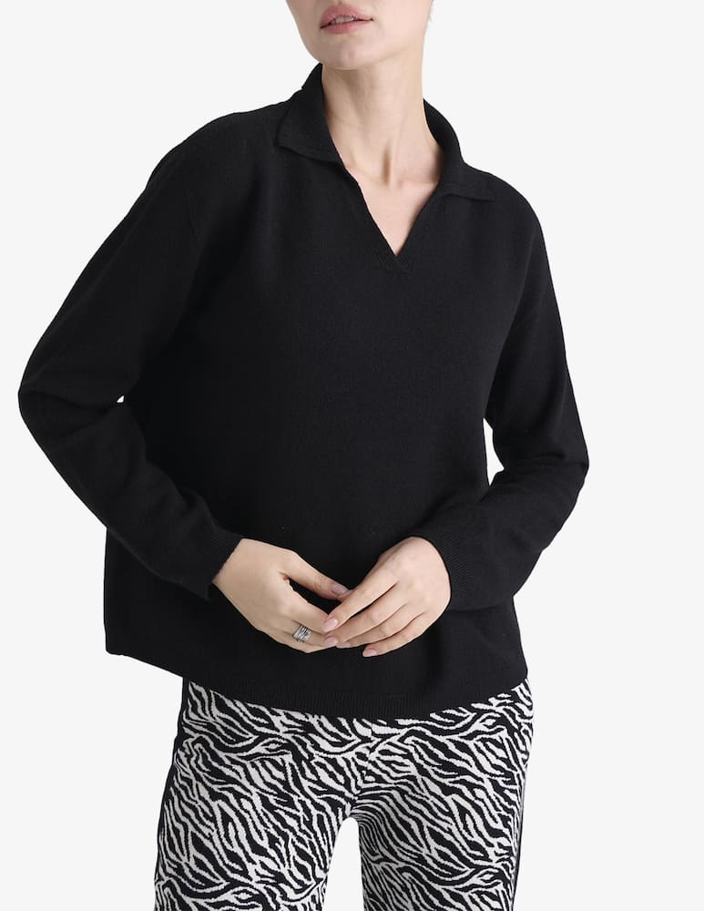 Manila Grace Polo collar jumper - picture 1 Manila Grace Polo collar jumper - picture 1