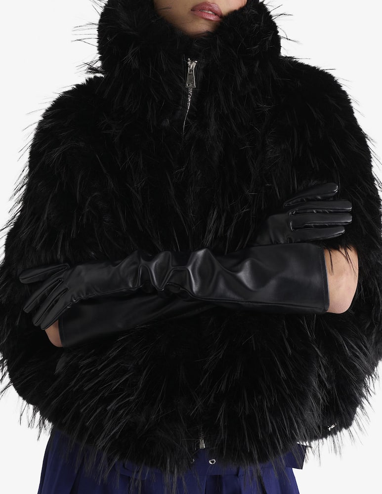 Manila Grace Faux fur jacket - picture 1 Manila Grace Faux fur jacket - picture 1