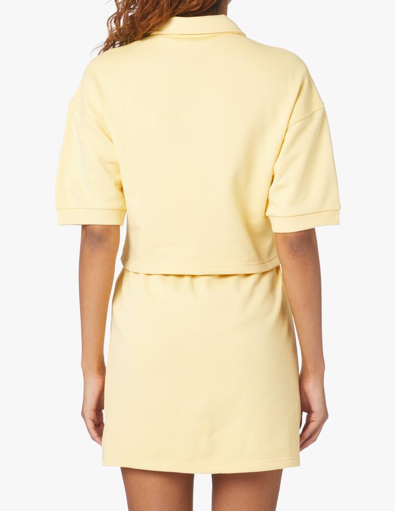 rinascente Chiara Ferragni Polo crop con logo - giallo