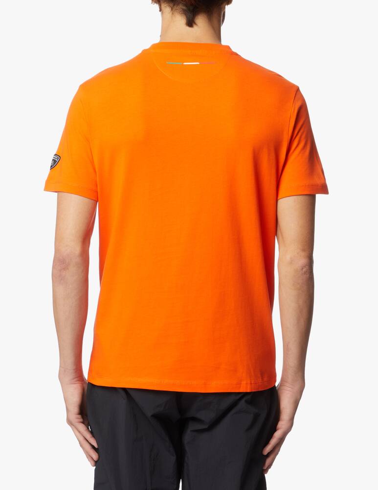 rinascente Lamborghini Maglietta girocollo lettering drip recyc jersey