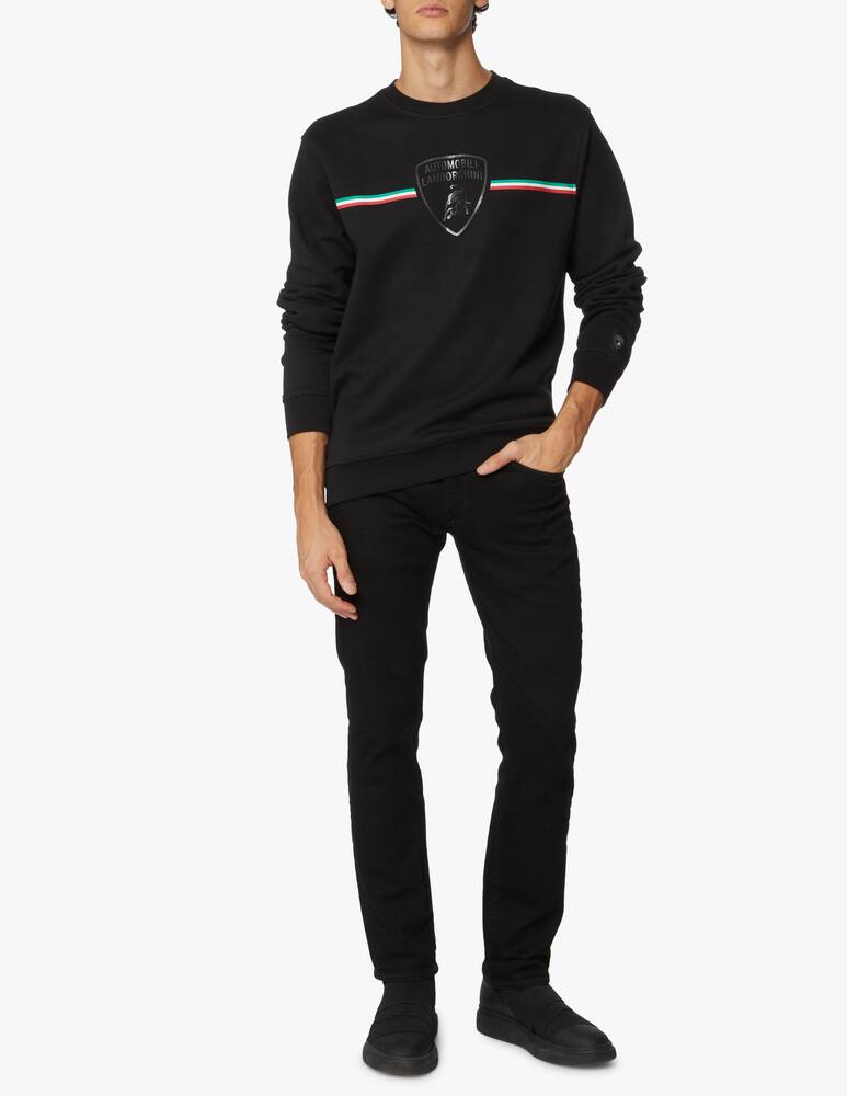 rinascente Lamborghini Felpa logo centrale tricolore