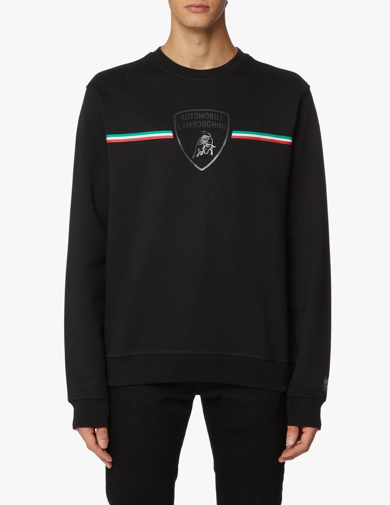 rinascente Lamborghini Felpa logo centrale tricolore