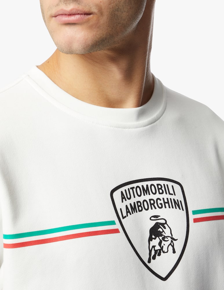 rinascente Lamborghini Felpa logo centrale tricolore