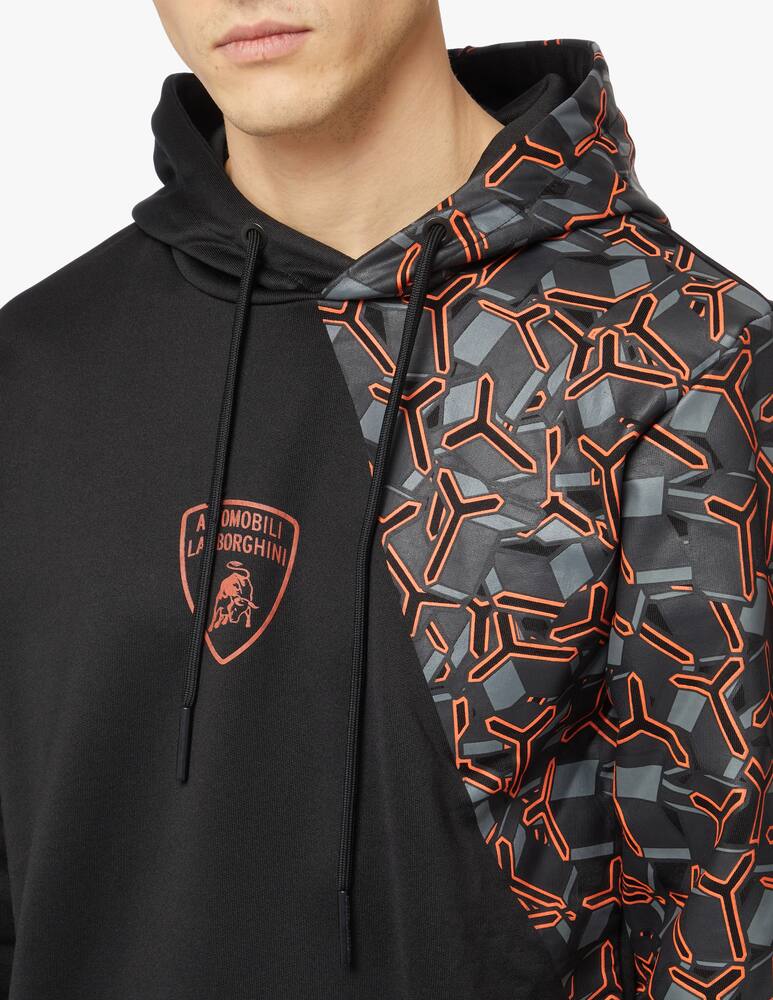 rinascente Lamborghini Felpa cappuccio logo manica camo