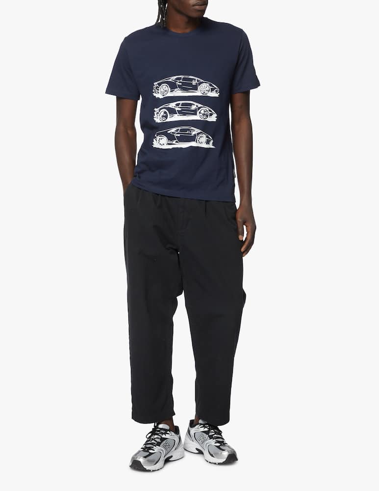 rinascente Lamborghini 3 auto lettering jersey t-shirt