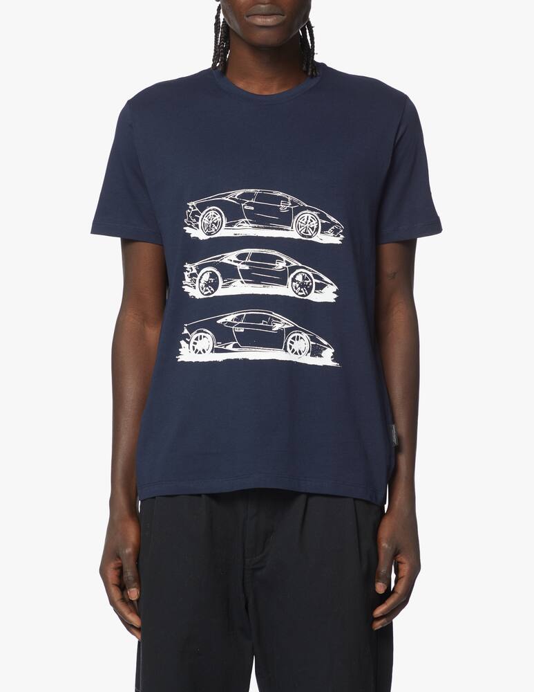 rinascente Lamborghini 3 auto lettering jersey t-shirt