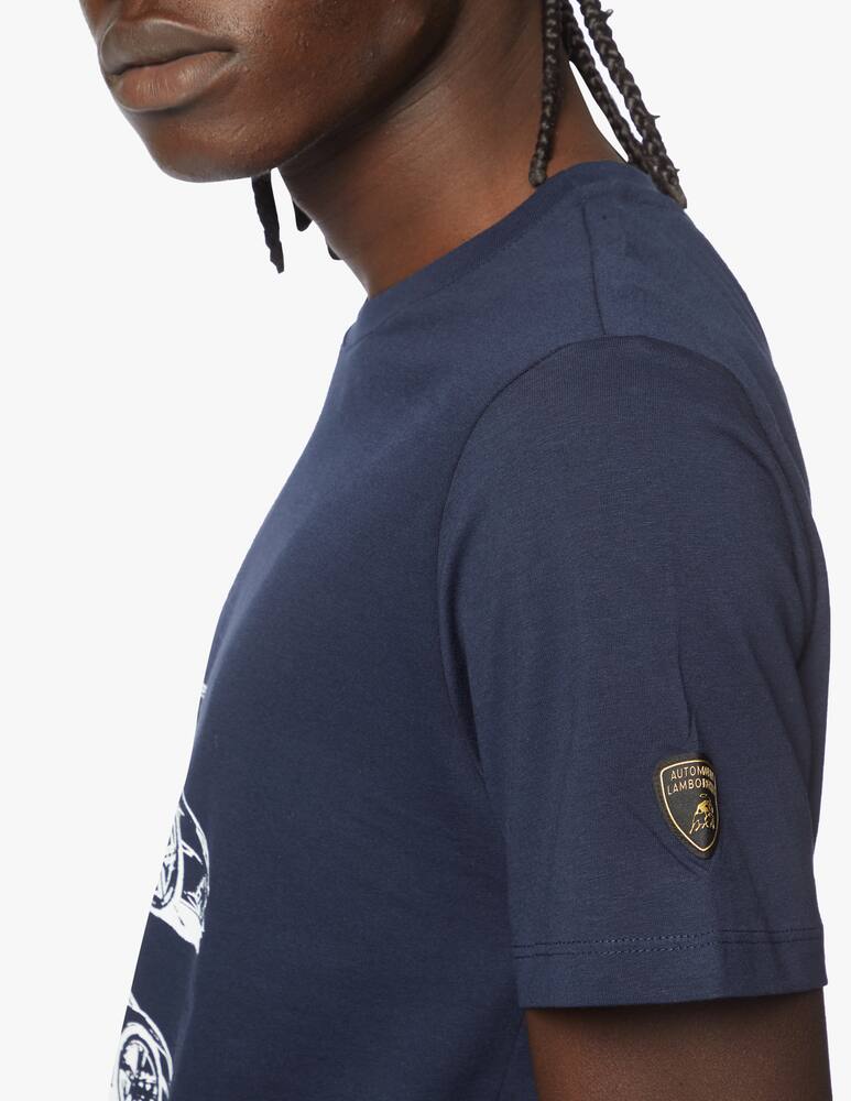 rinascente Lamborghini 3 auto lettering jersey t-shirt