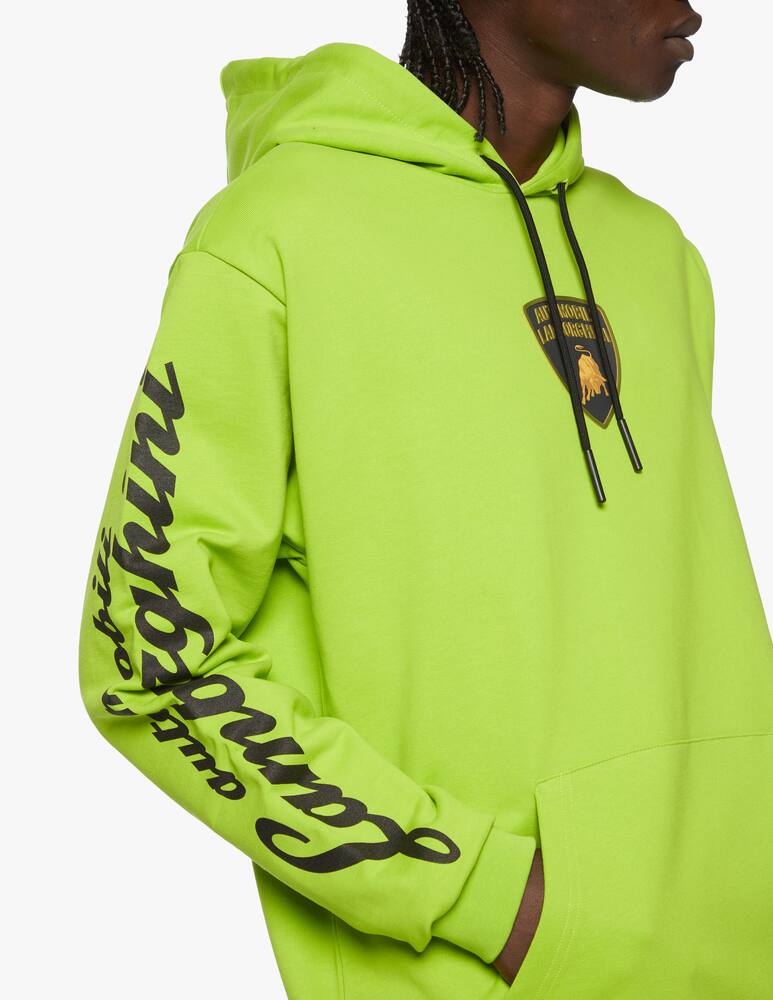 rinascente Lamborghini Felpa logo centrale lettering manica