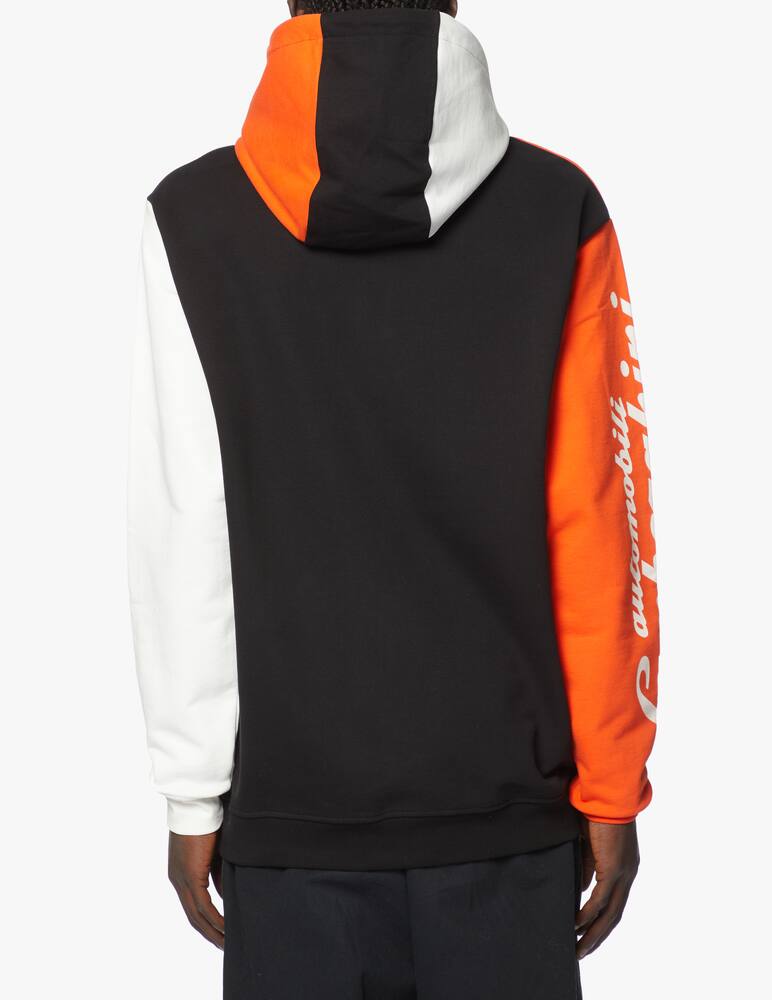 rinascente Lamborghini Felpa cappuccio color block scudetto lettering manica