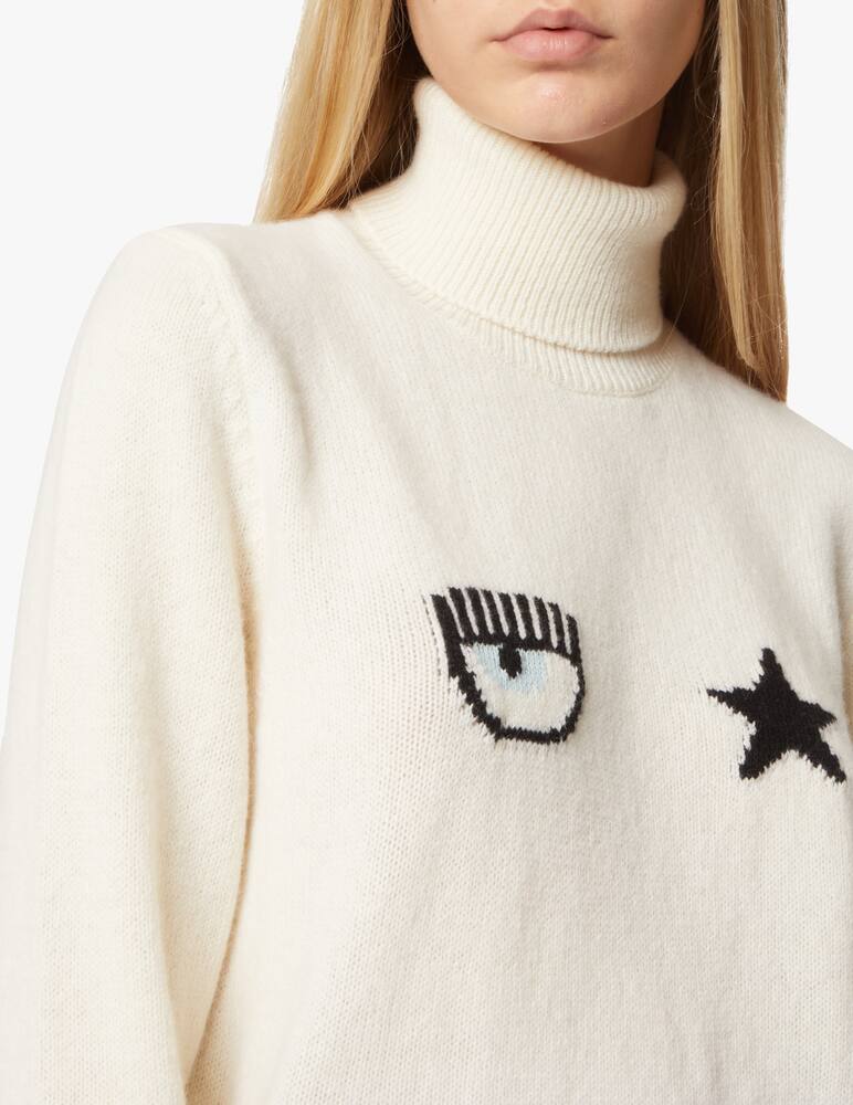 rinascente Chiara Ferragni Eye-star turtle neck