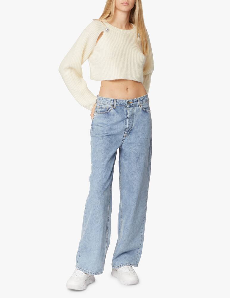 rinascente Chiara Ferragni Maglione crop in lana e mohair