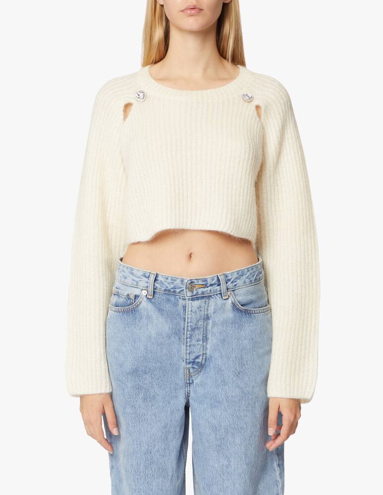 rinascente Chiara Ferragni Maglione crop in lana e mohair