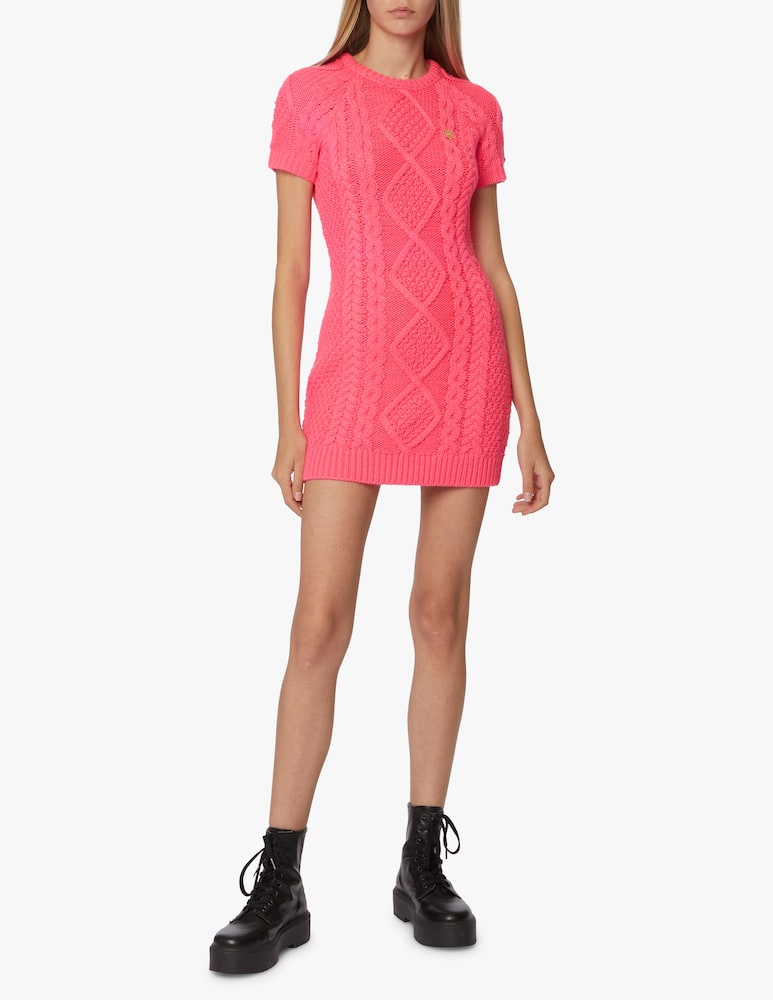 rinascente Chiara Ferragni Cable Fluo mini dress