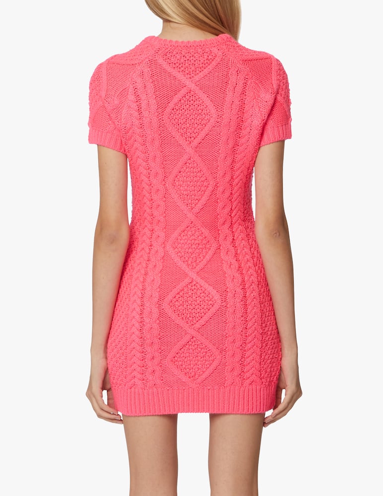 rinascente Chiara Ferragni Cable Fluo mini dress