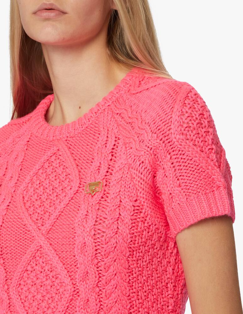 rinascente Chiara Ferragni Cable Fluo mini dress