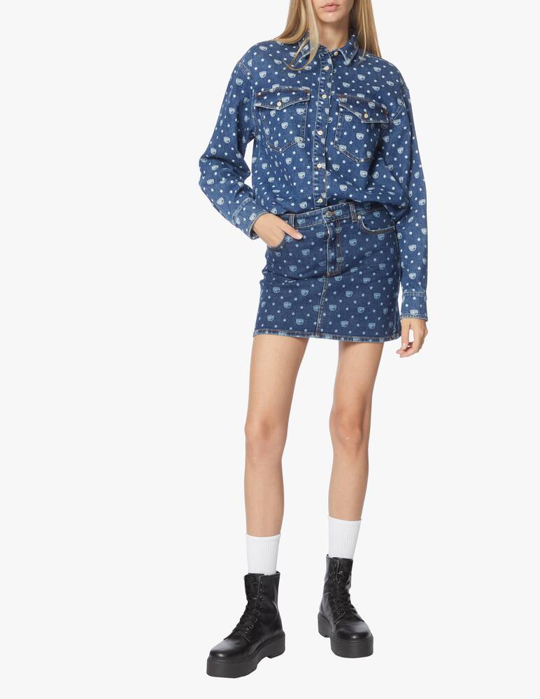 rinascente Chiara Ferragni Minigonna in denim Eye-star