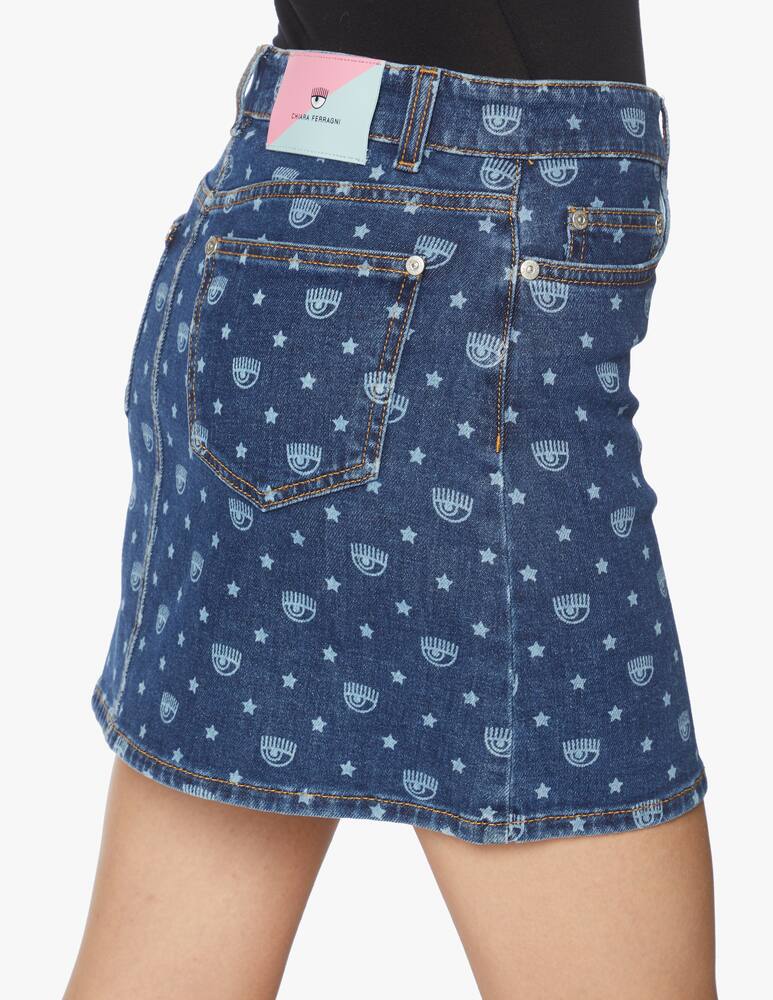 rinascente Chiara Ferragni Minigonna in denim Eye-star