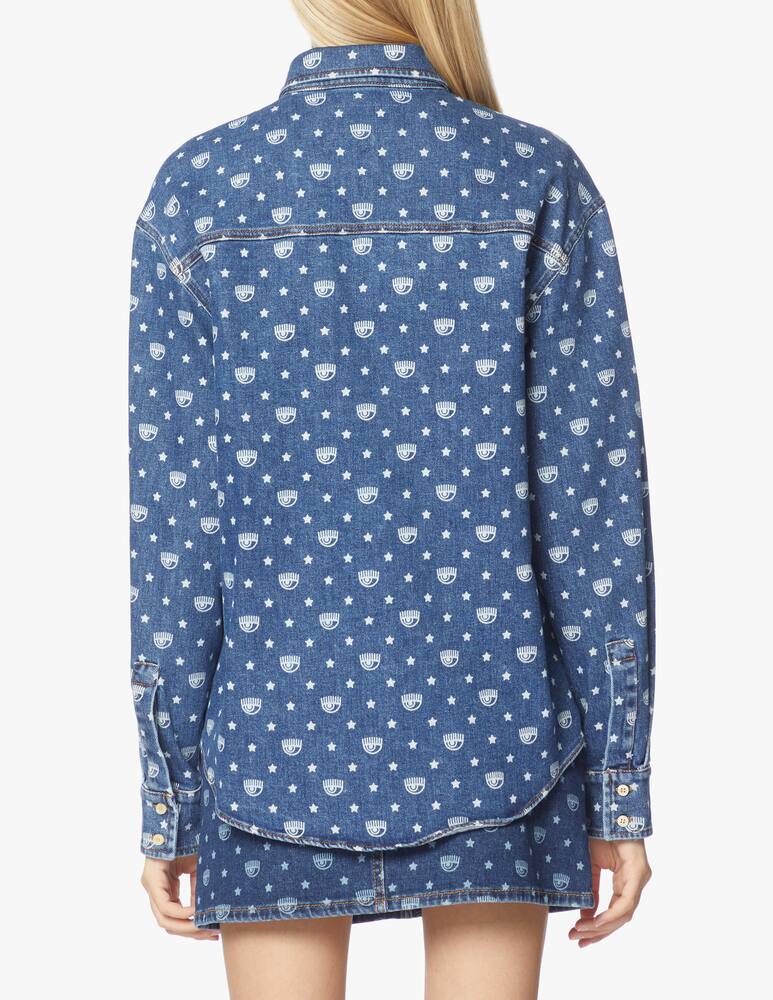 Chiara Ferragni Eye-star denim shirt - picture 4 Chiara Ferragni Eye-star denim shirt - picture 4