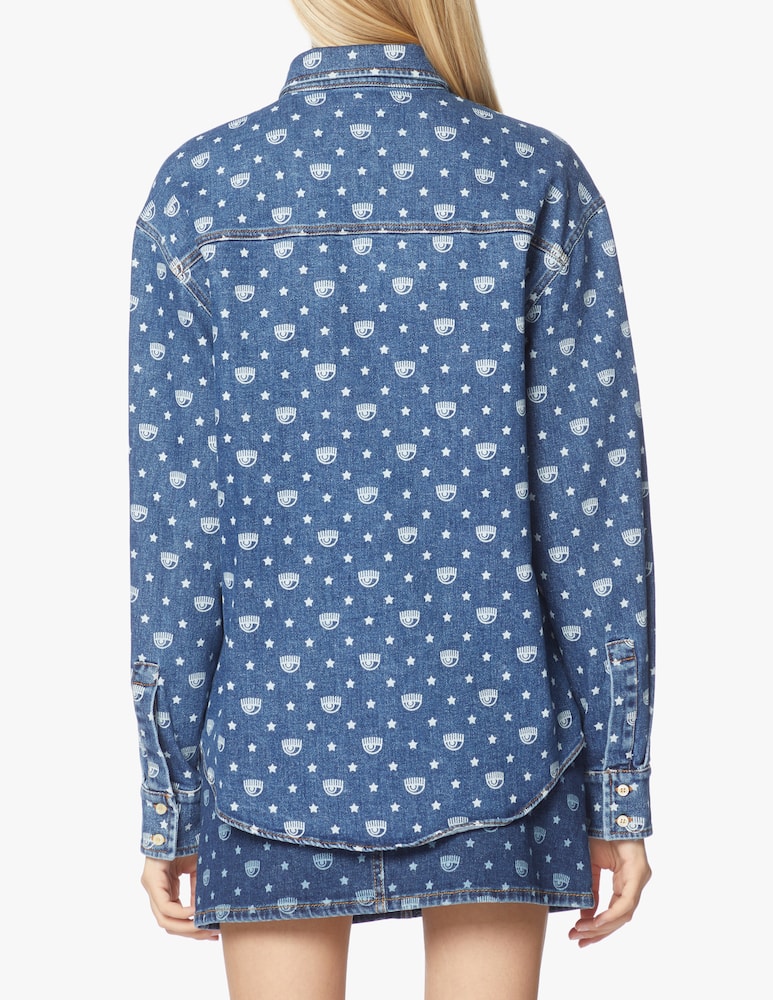 Chiara Ferragni Eye-star denim shirt - picture 5 Chiara Ferragni Eye-star denim shirt - picture 5