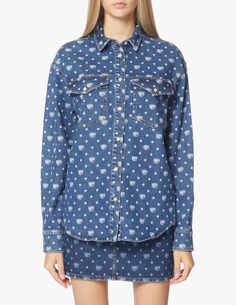 rinascente Chiara Ferragni Camicia classica denim Eye-star