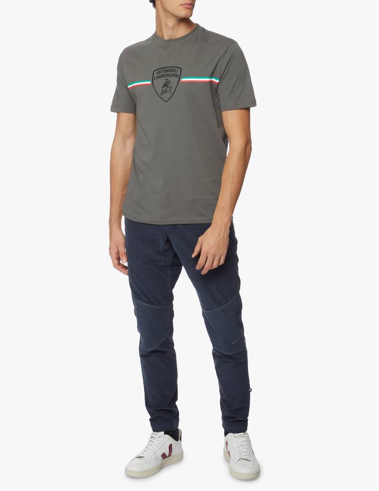 rinascente Lamborghini Tricolor logo recyc jersey t-shirt