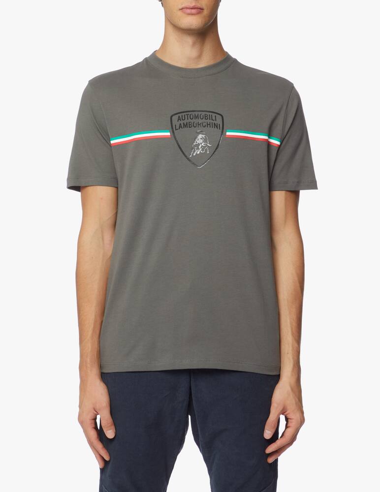 rinascente Lamborghini Tricolor logo recyc jersey t-shirt