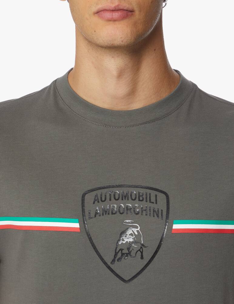 rinascente Lamborghini Tricolor logo recyc jersey t-shirt