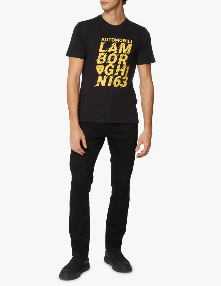 rinascente Lamborghini Maglietta girocollo lettering big recyc jersey