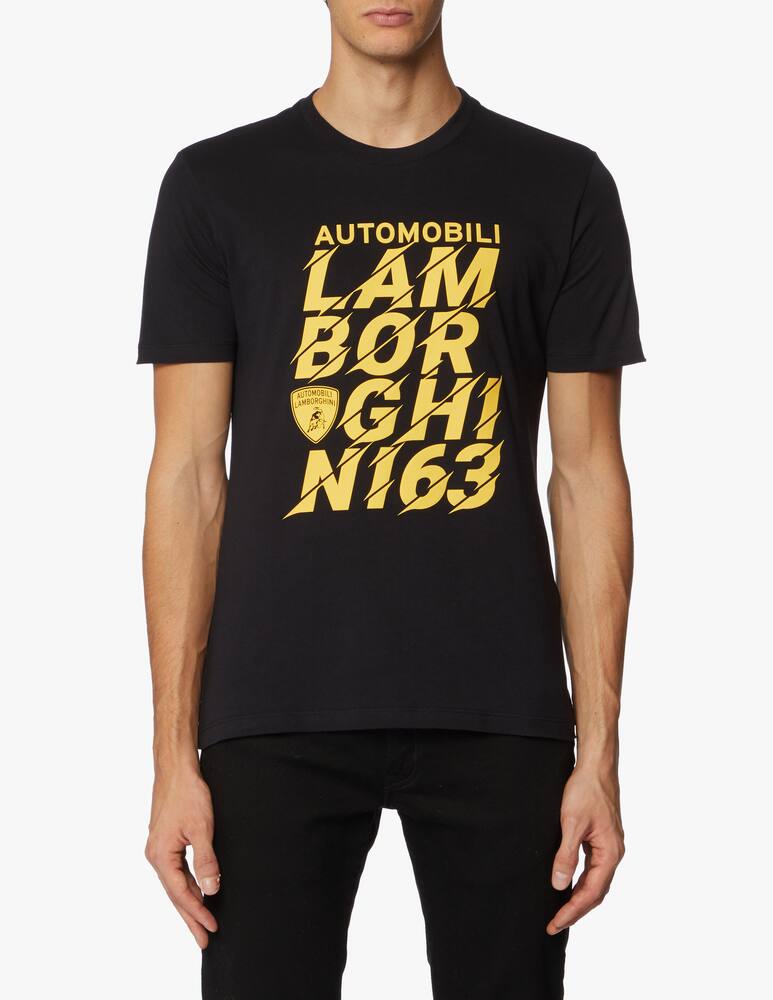 rinascente Lamborghini Maglietta girocollo lettering big recyc jersey