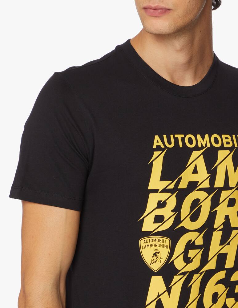 rinascente Lamborghini Maglietta girocollo lettering big recyc jersey