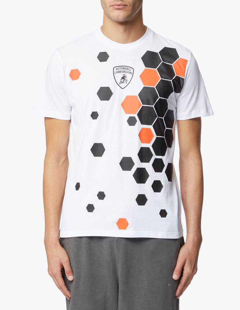 rinascente Lamborghini Maglietta girocollo esagoni jersey