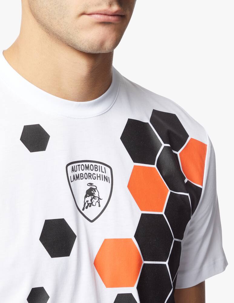 rinascente Lamborghini Maglietta girocollo esagoni jersey