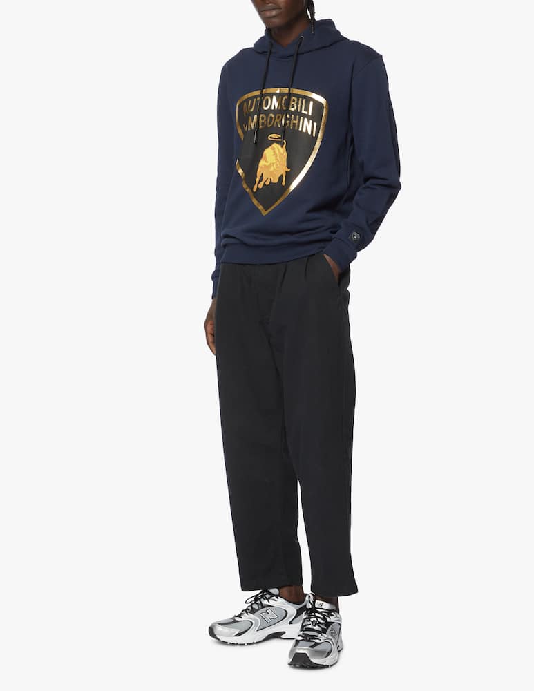 rinascente Lamborghini Organic cotton big logo hoodie