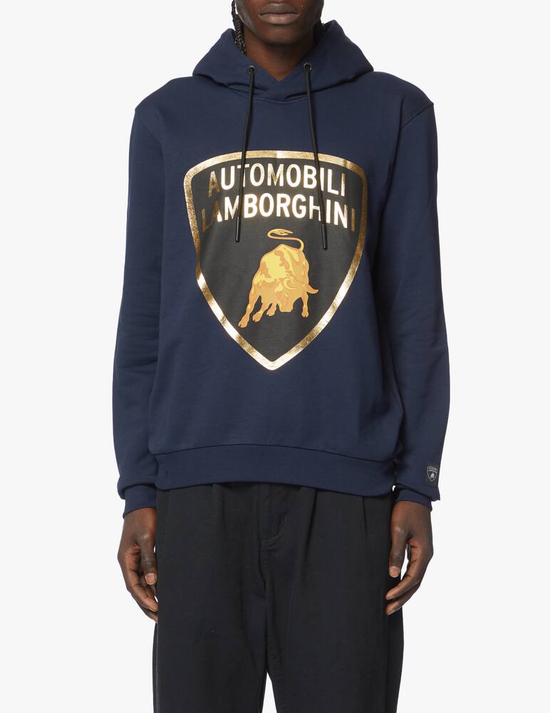 rinascente Lamborghini Organic cotton big logo hoodie