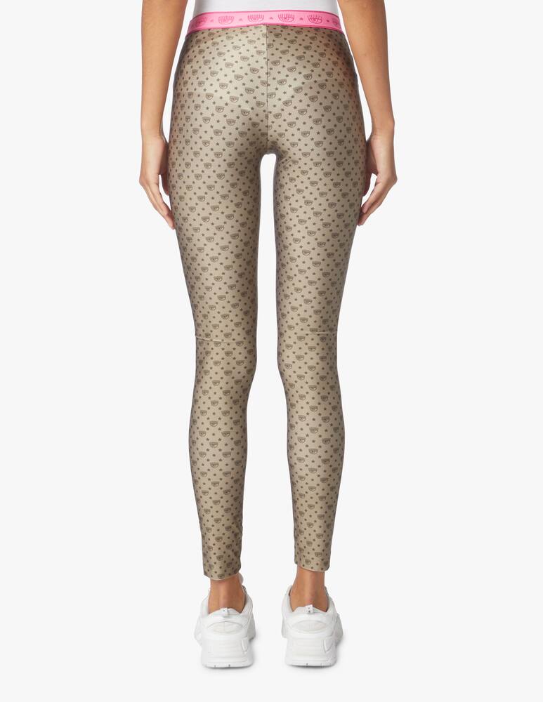 rinascente Chiara Ferragni Leggings monogramma - oro