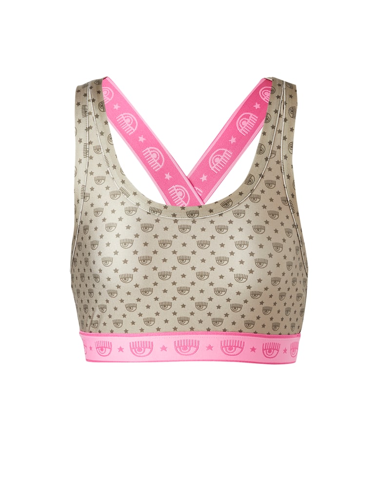 rinascente Chiara Ferragni Top monogramma - oro