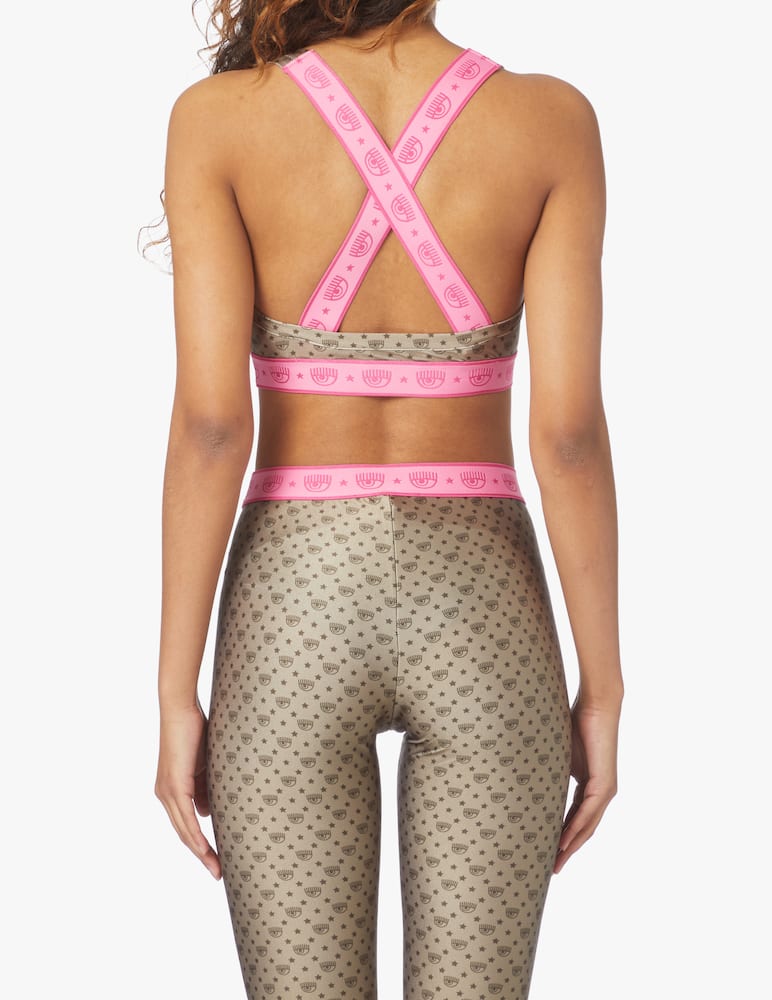 rinascente Chiara Ferragni Top monogramma - oro