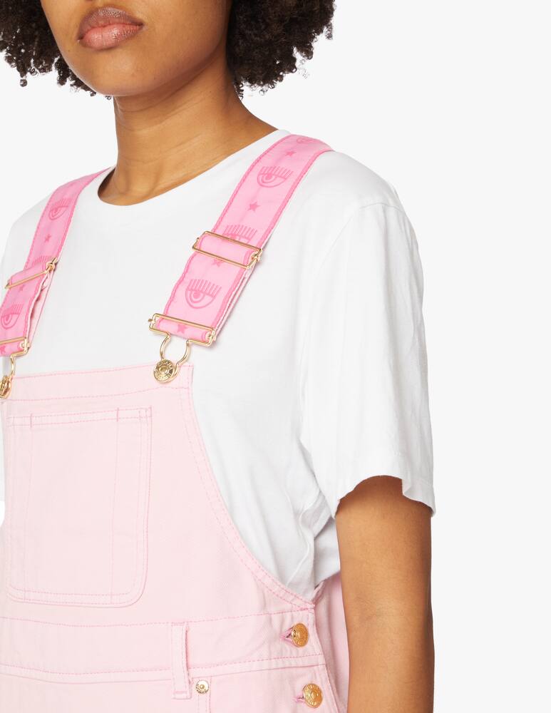 rinascente Chiara Ferragni Denim mini playsuit - pink