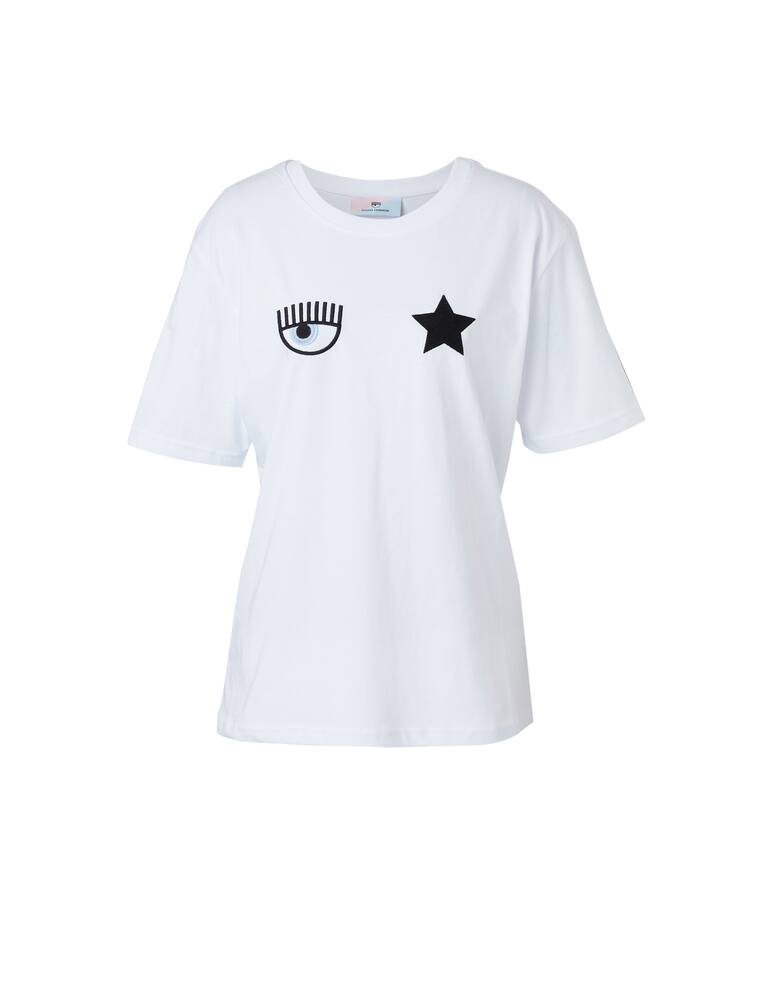 rinascente Chiara Ferragni T-shirt eyes and star - white