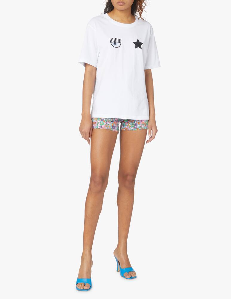 rinascente Chiara Ferragni T-shirt eyes and star - white
