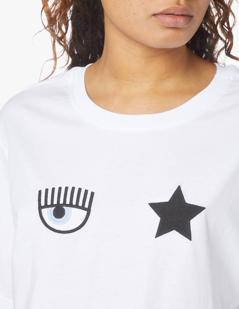 rinascente Chiara Ferragni T-shirt eyes and star - white