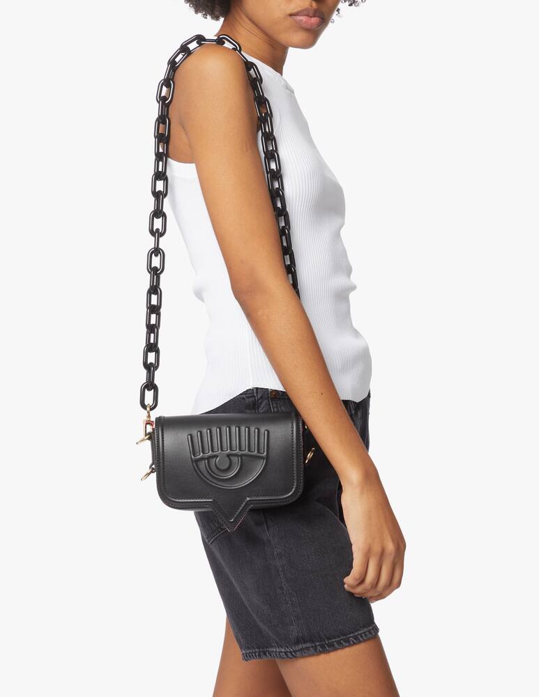 rinascente Chiara Ferragni Eyelike S Smooth bag - black