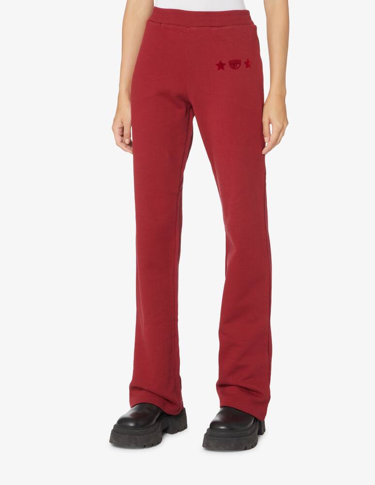 rinascente Chiara Ferragni Trousers with maxi logo - Red