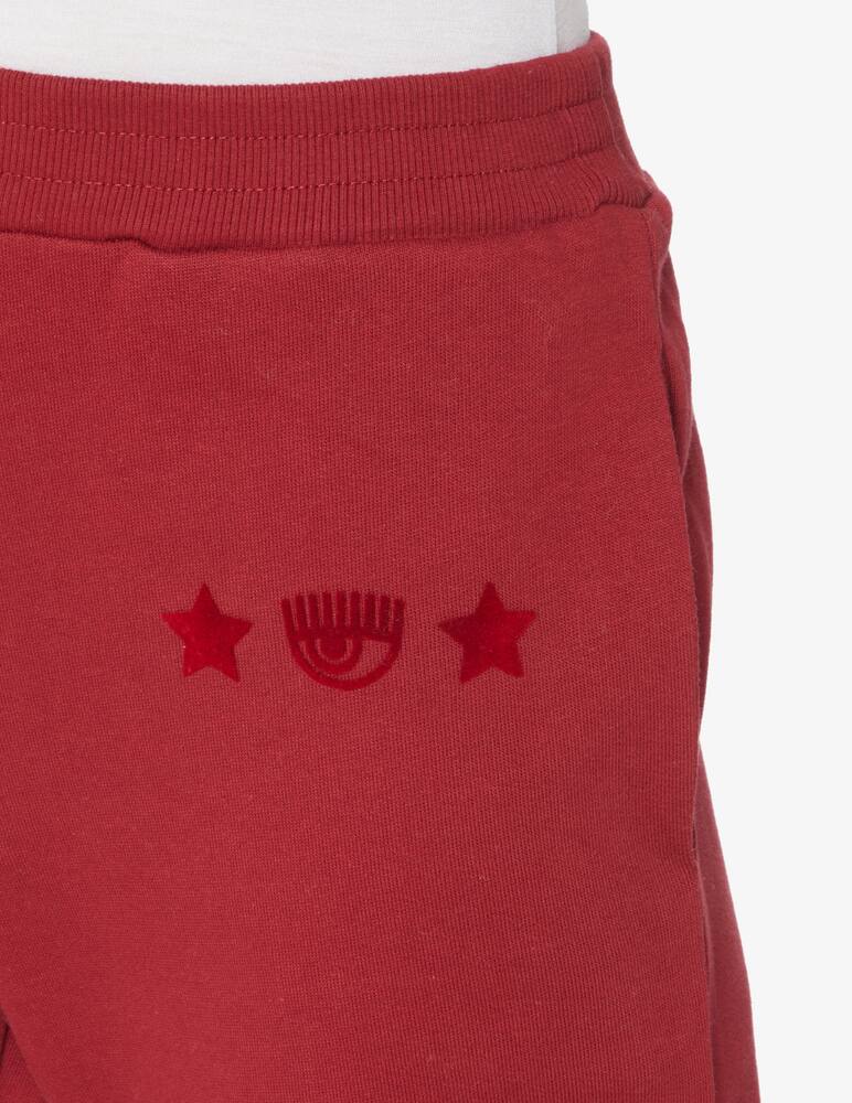 rinascente Chiara Ferragni Trousers with maxi logo - Red