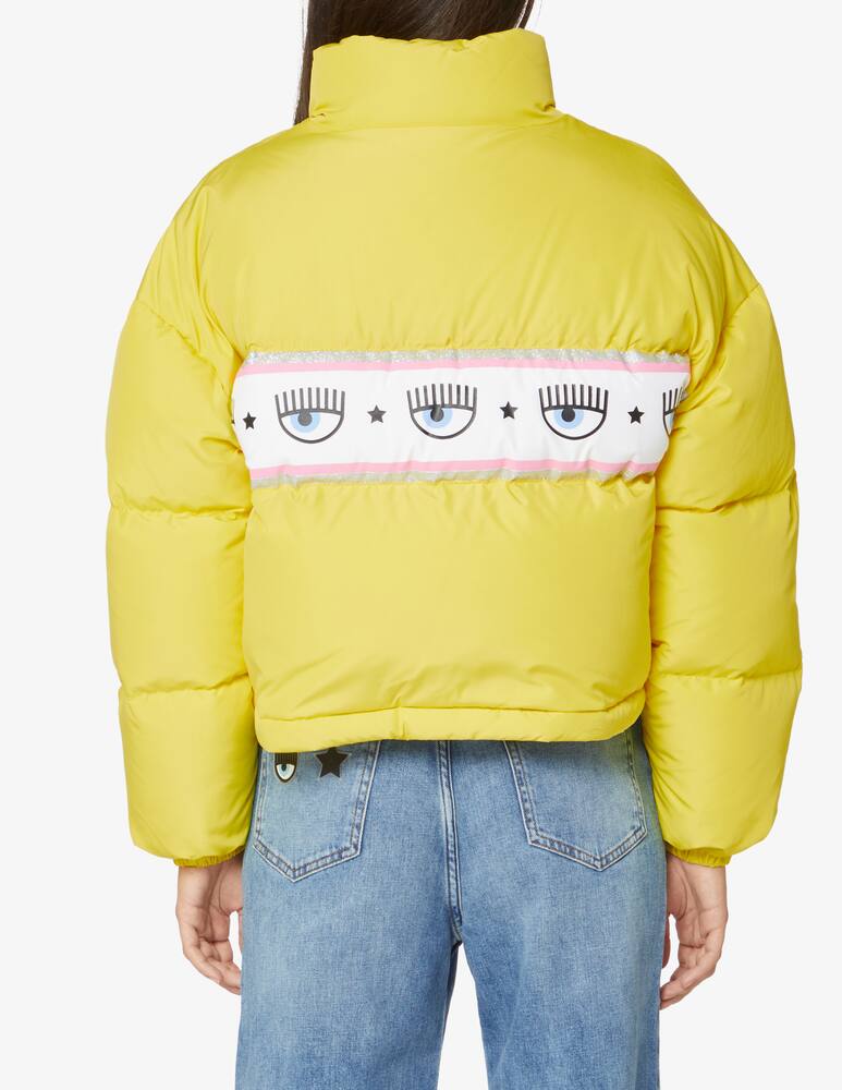 rinascente Chiara Ferragni Giacca piumino corta Maxilogomania - Giallo