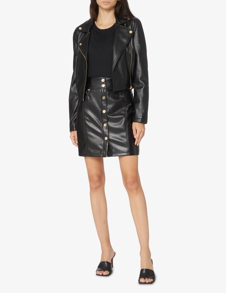 Chiara Ferragni Eyestuds leather biker jacket - Black - picture 2 Chiara Ferragni Eyestuds leather biker jacket - Black - picture 2