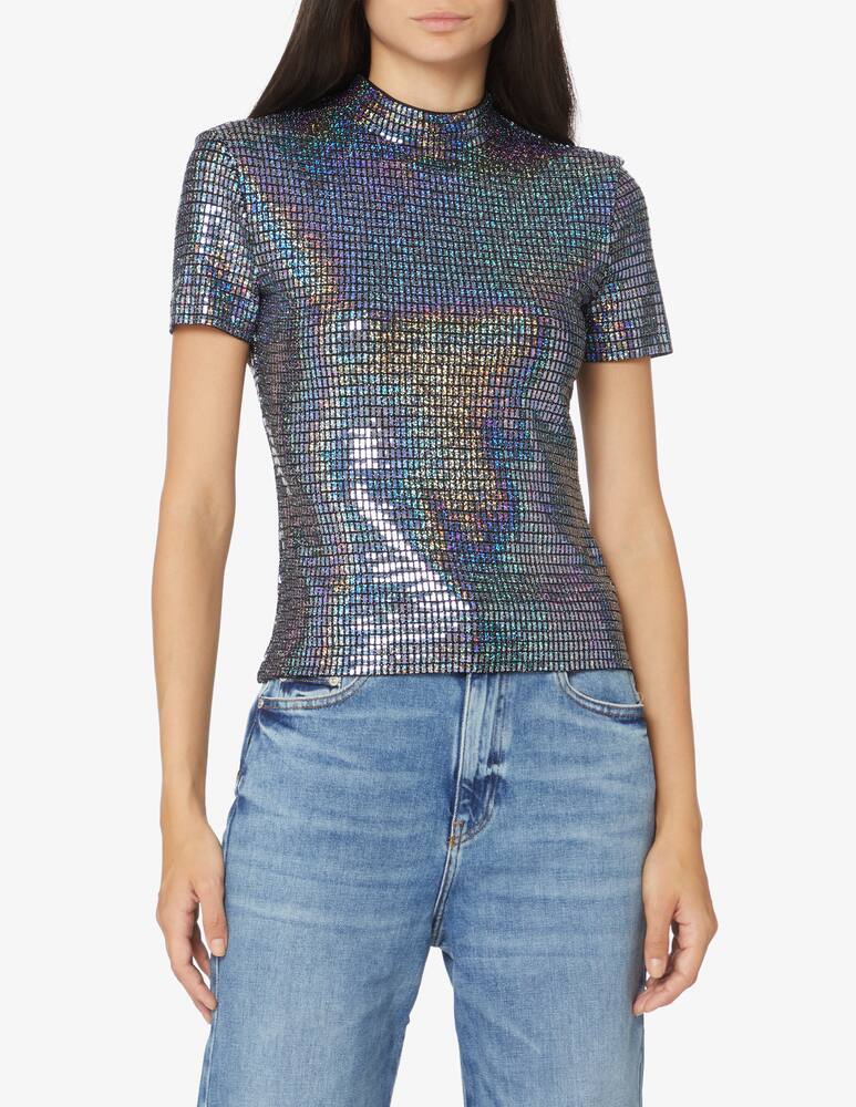 rinascente Chiara Ferragni Turtleneck sweater with short sleeves - Multicolor