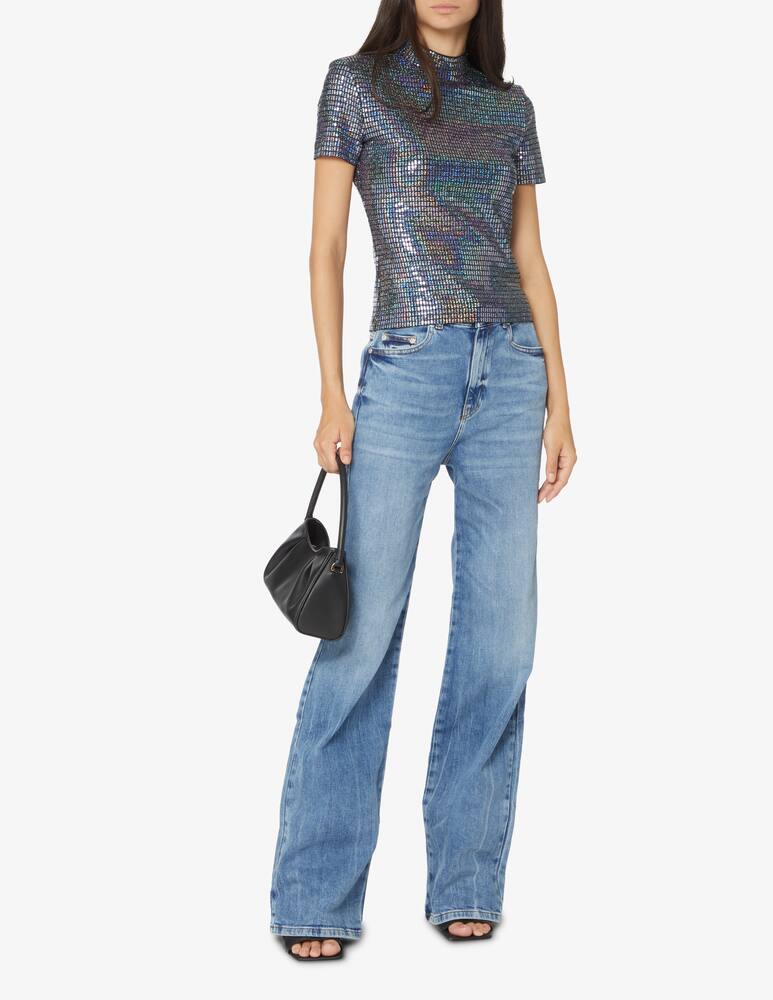 rinascente Chiara Ferragni Turtleneck sweater with short sleeves - Multicolor