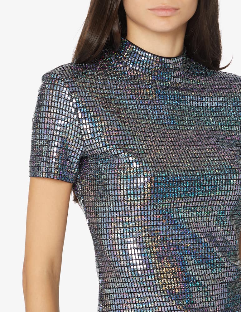 rinascente Chiara Ferragni Turtleneck sweater with short sleeves - Multicolor